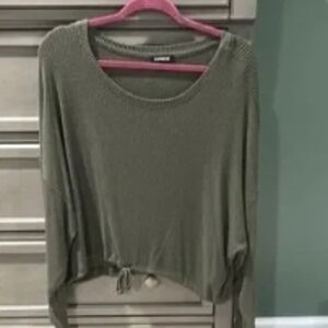 Forever 21 Olive Long Sleeve Top